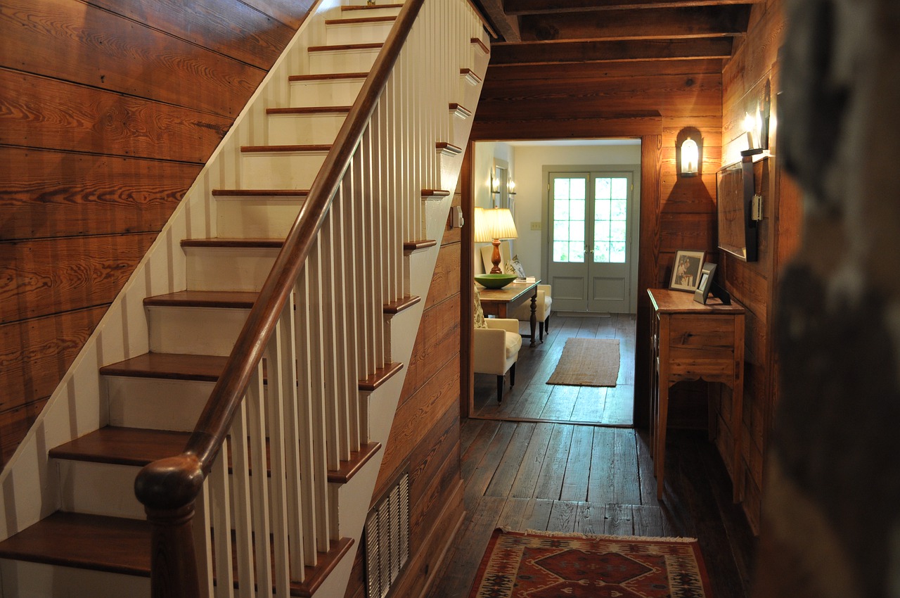 escalier en bois