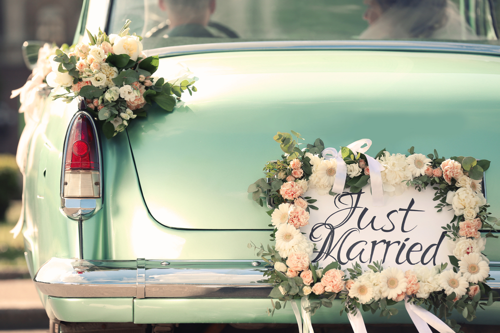 voiture mariage vintage